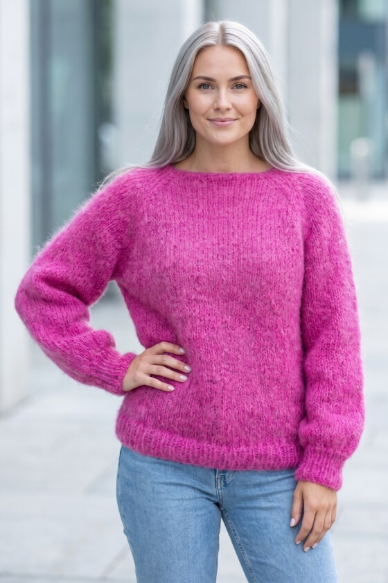 Cerise Mohairskygenser - TG 26-019-563