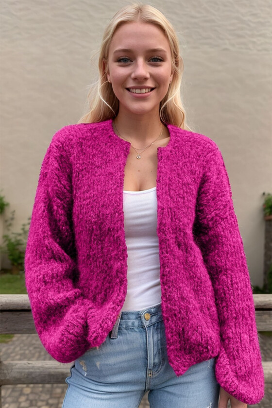 Pink Snuggle soft cardigan - Belfilato 24-006-47946