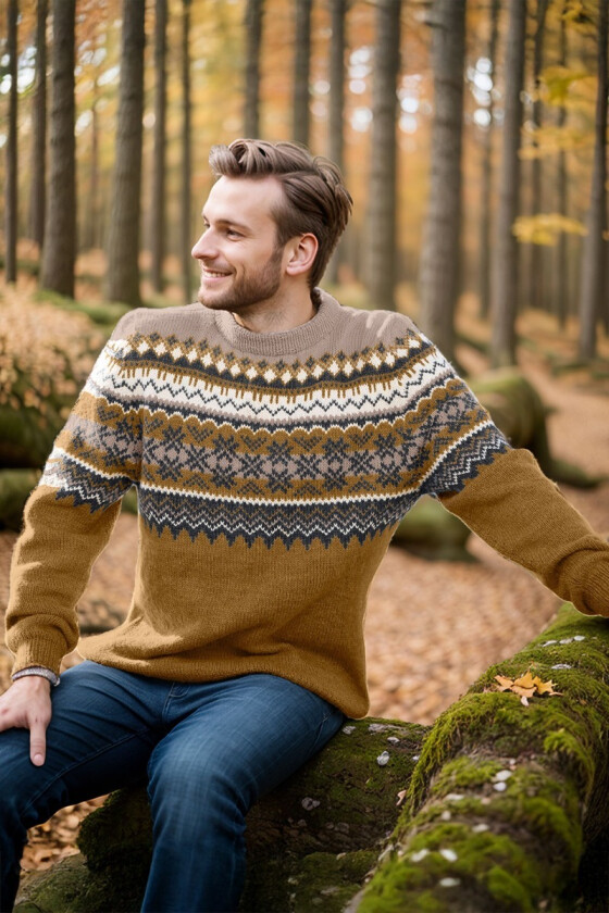 Lyst brun Fryd genser - Viking 1709-02-573507517502