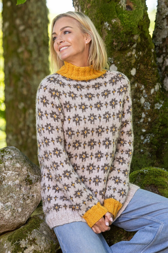 Sandfarget Selma genser - Viking-0013-1A