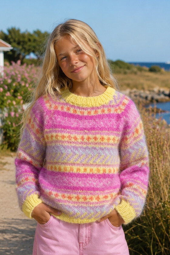 Gul Hanami raglangenser til barn - Ingrid Raadim IR-02-58A