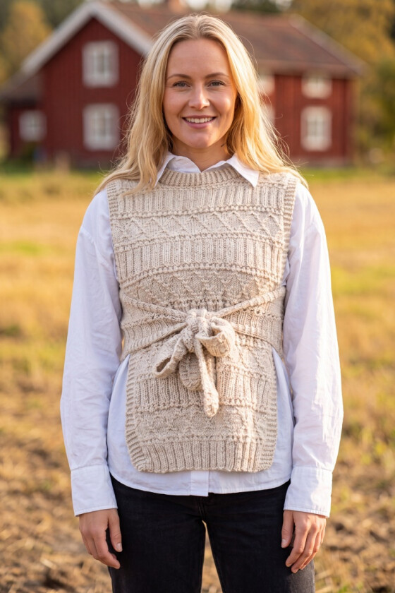 Naturhvit Strukturlykke vest - DLG 25-033U-602