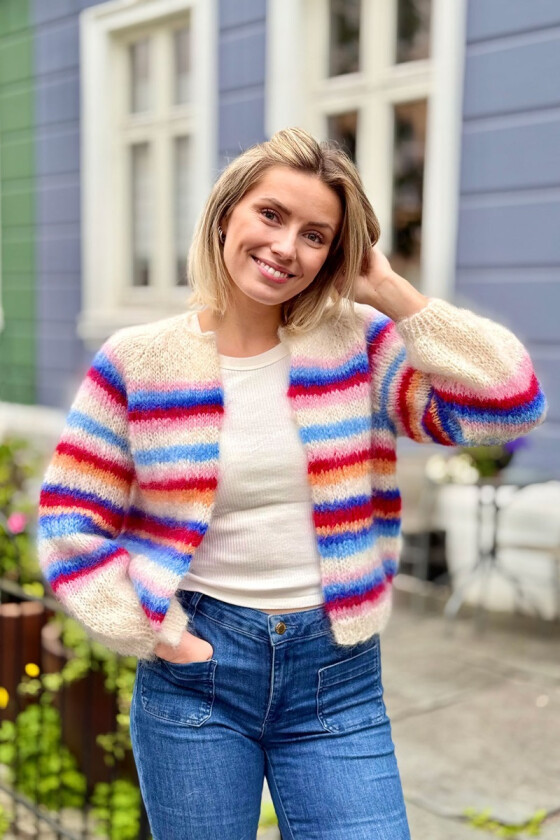 Kiki cardigan i blåtoner - Belfilato 25-009A