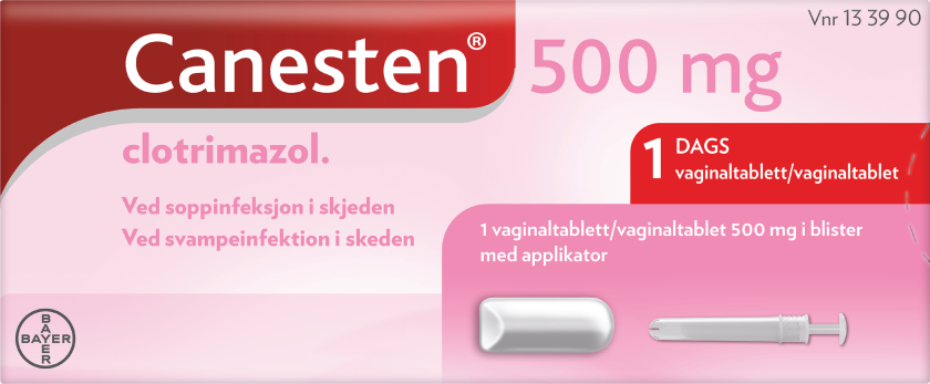 500 mg vaginaltablett, 1 stk.