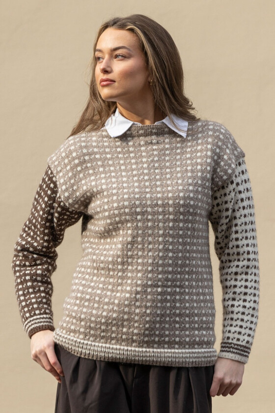 Beige Sval islender med båthals - Viking-SC-0010-5-607608