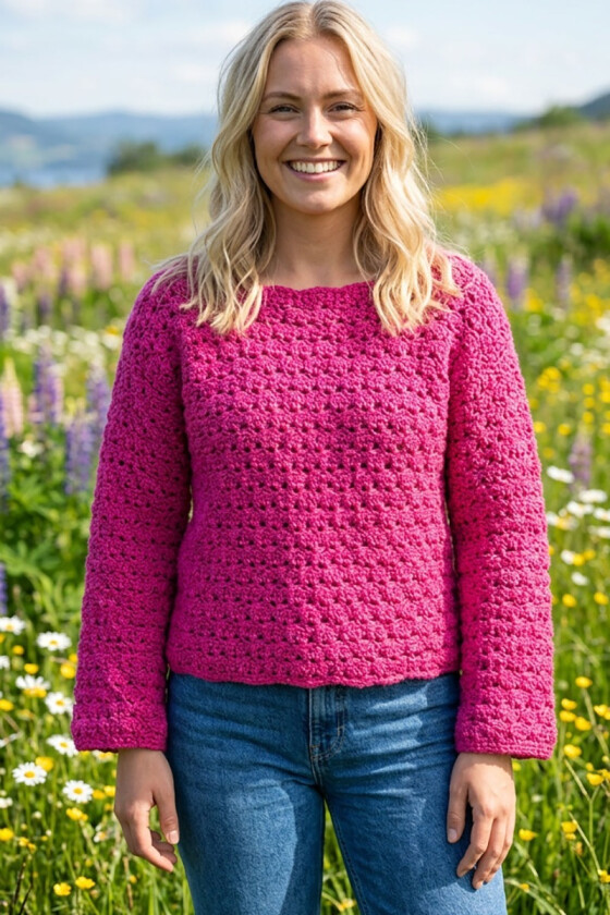 Flowers genseren i pink - US0001-418