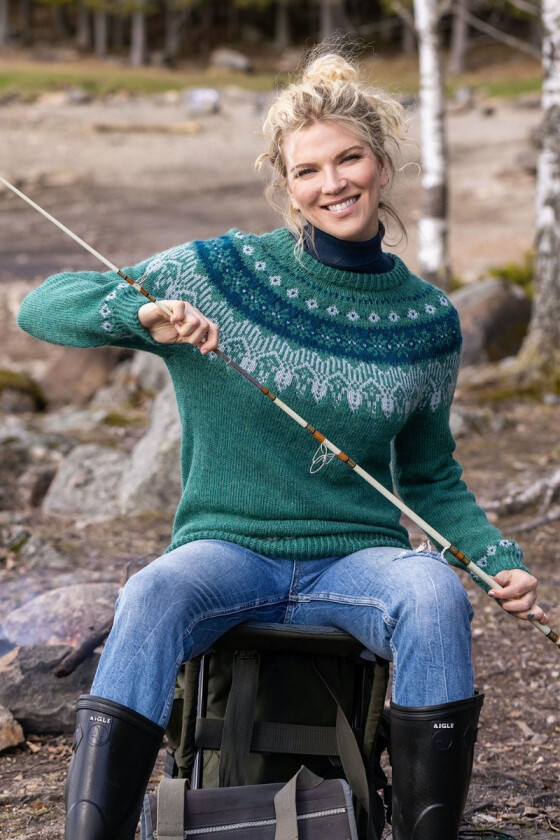 Grønn Kvitfjell genser - DSA 96-07