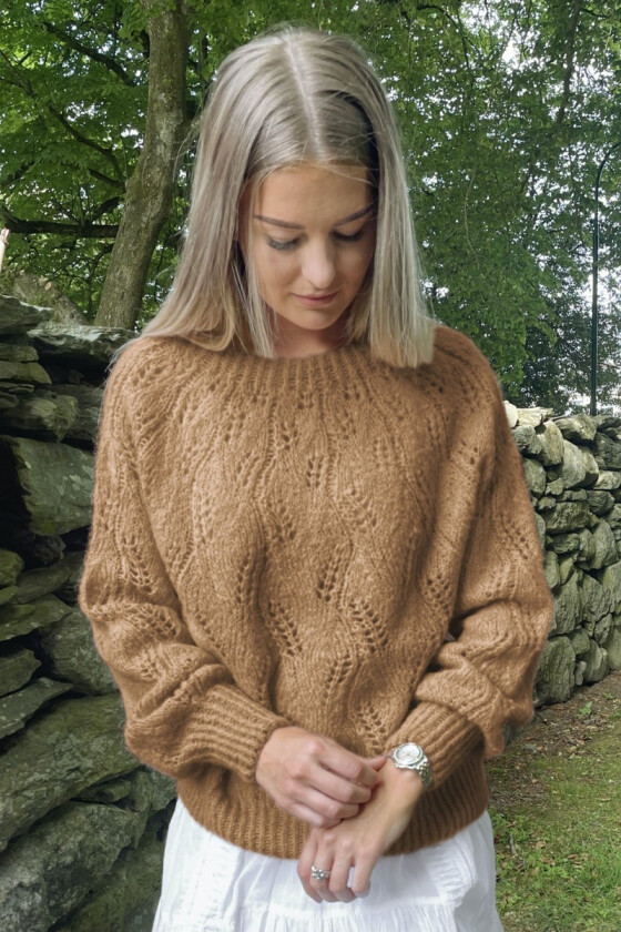 Nougat Girasolgenser i alpakkaull - DSA 101-08D
