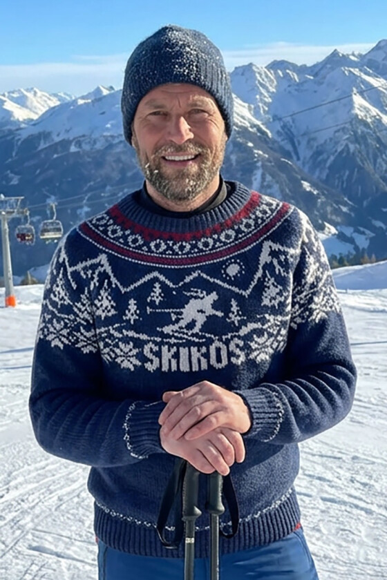 Marineblå Skikos genser - DLG-23-029AS-M-526560