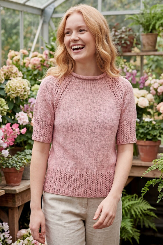 Kløver topp i lys rosa - TrendGarn 26-009-665