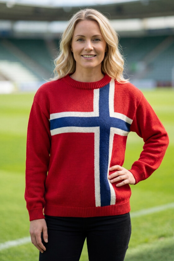 Heia Norge! genser med norsk flagg - DLG 26-020-F