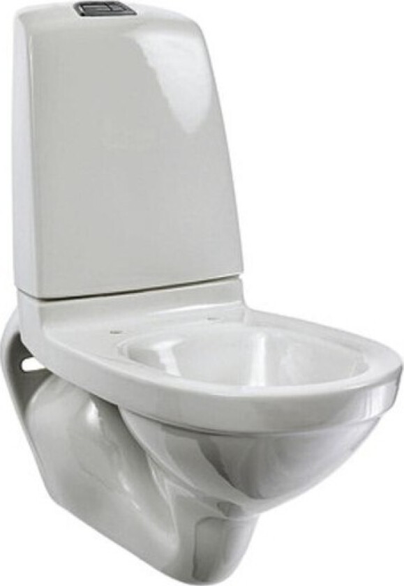 Nautic 1522L vegghengt toalett, uten skyllekant, rengjøringsvennlig,  hvit