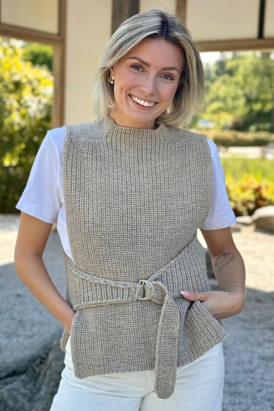 Beige Varenna vest - DLG 25-002-AS507C
