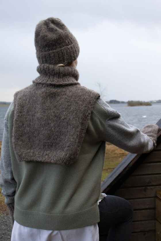 Rim sett med votter, hals og lue i alpakkaull - DSA 115-09