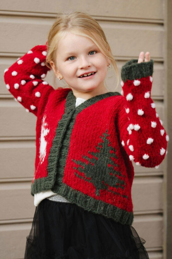 Natale julejakke / cardigan til barn - DSA 104-25