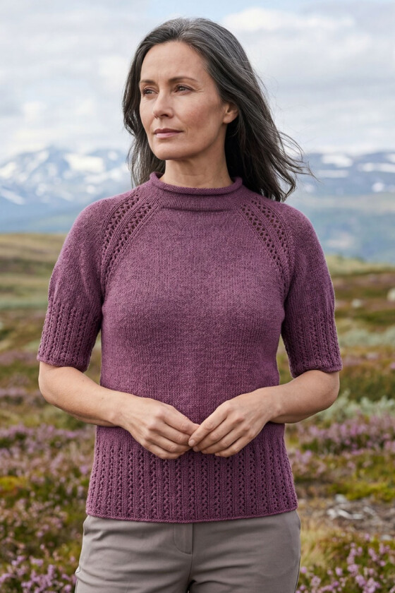 Kløvertoppen i lyngfarge - TrendGarn 26-009-662