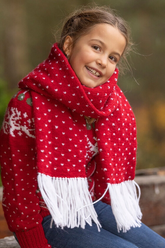 Snø skjerf rød - Viking-2238-05A