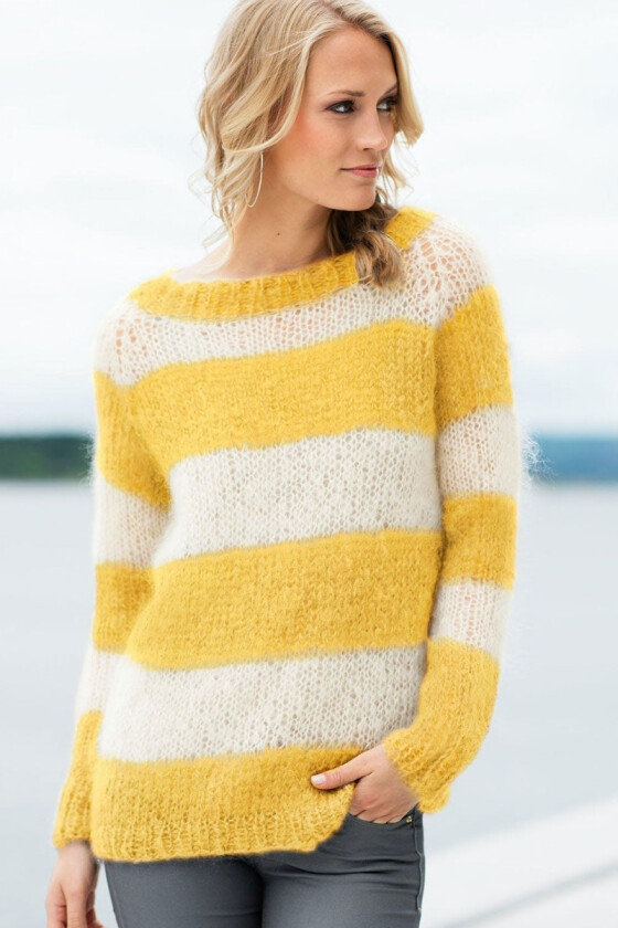 Gul Acnegenser med tykke striper - Belfilato 23-001E