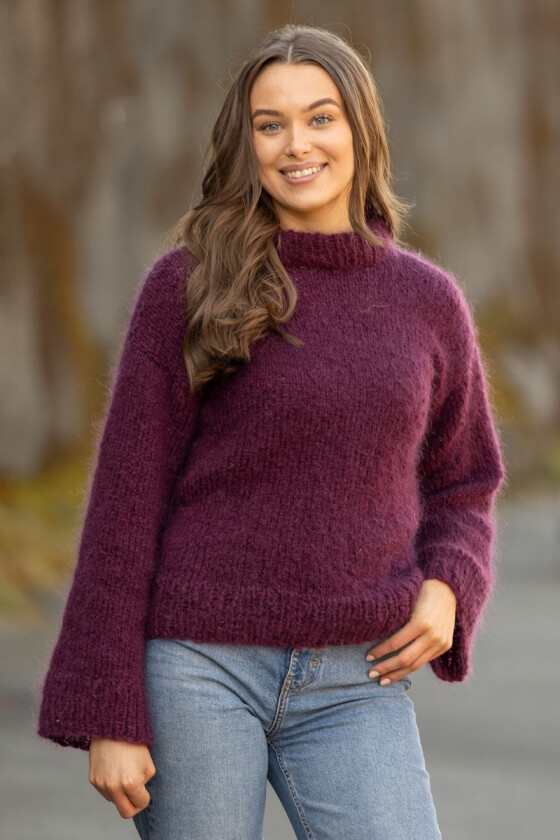 Marianna genser i burgunder - Viking 2511-10