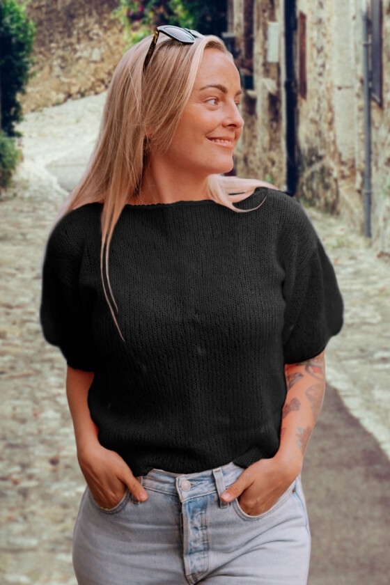 Svart Peggy sweater - DLG-22-008-303