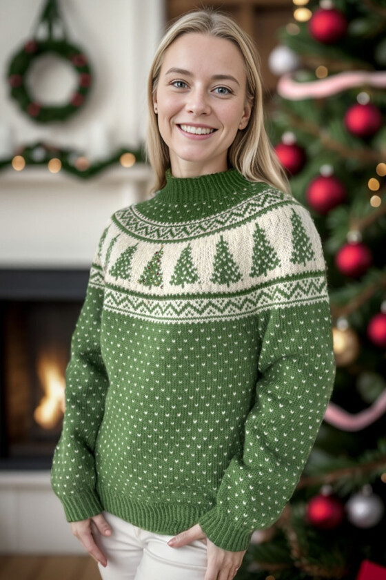 Grønn juletregenser - DLG 23-033-SR533