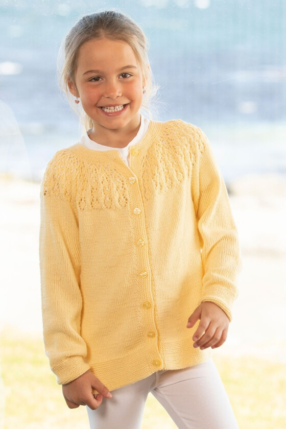 Eline strikkejakke til jente - Viking 2121-07