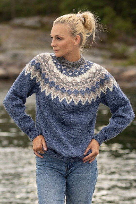 Jeansblå Kraftgenser - Viking 2329-1G