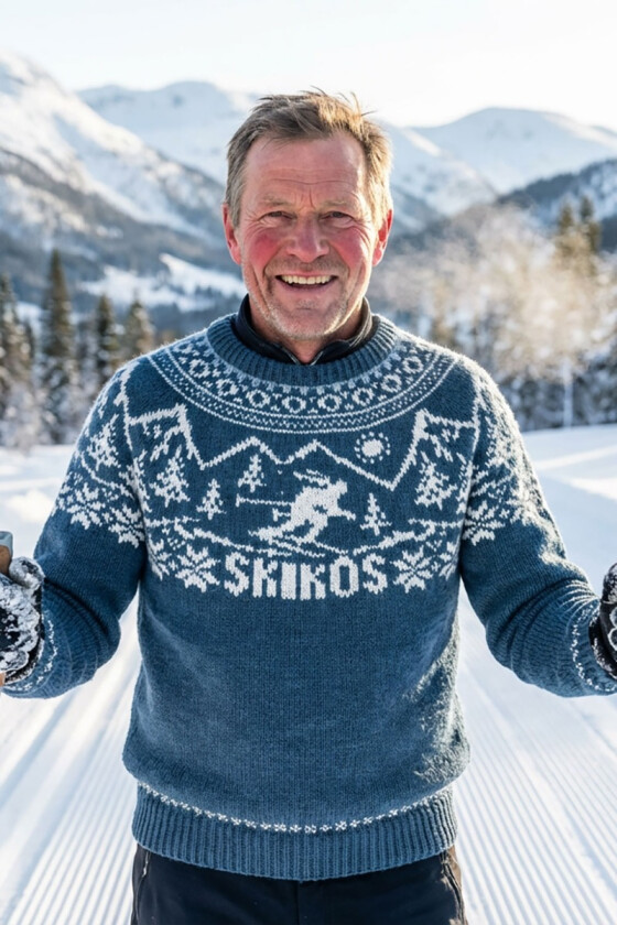 Skikos genser i mørk petrol - DLG-23-029AS-M-529528