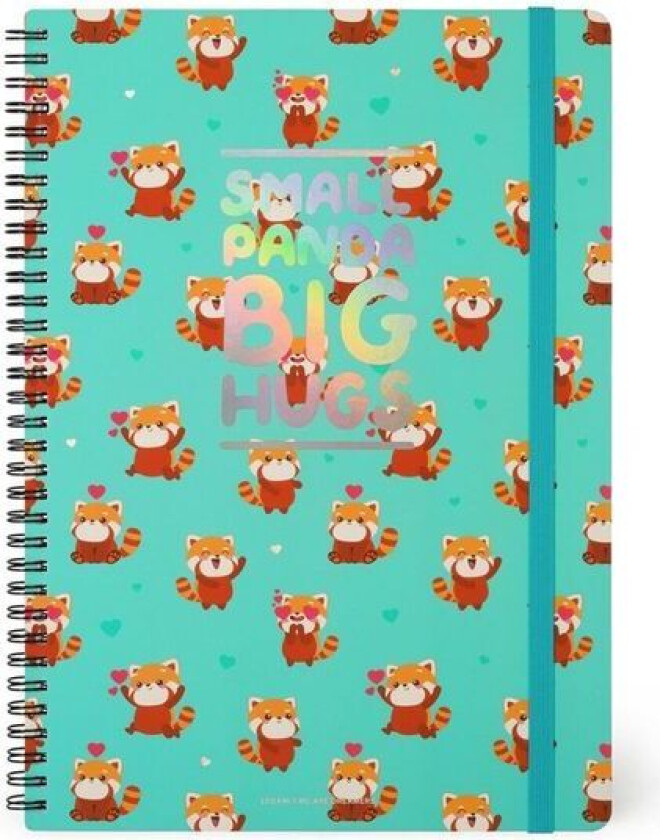 Notatbok A5 M Klistremerker L "Small Panda Big Hugs" Fra Legami