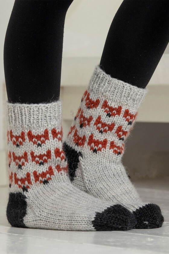 Mikkelsokken raggsokker med mikkel rev motiv - Viking 2104-14
