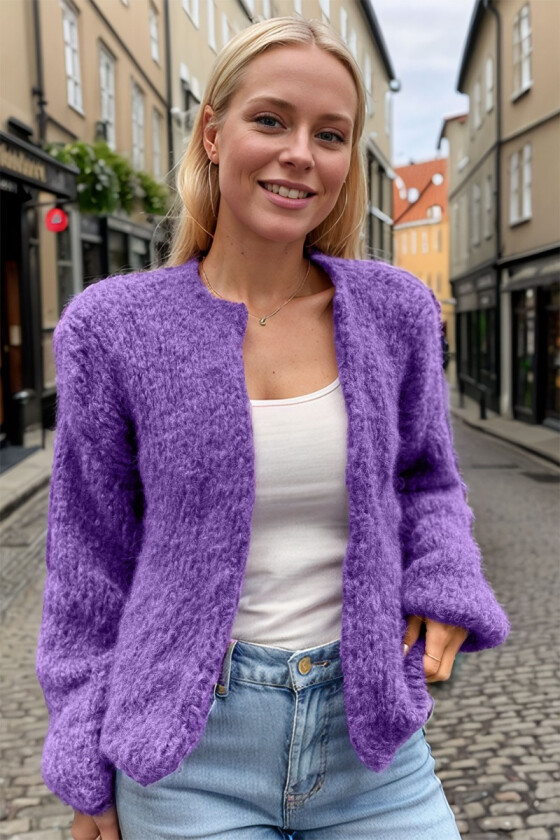Lavendel Snuggle soft cardigan - Belfilato 24-006-47954