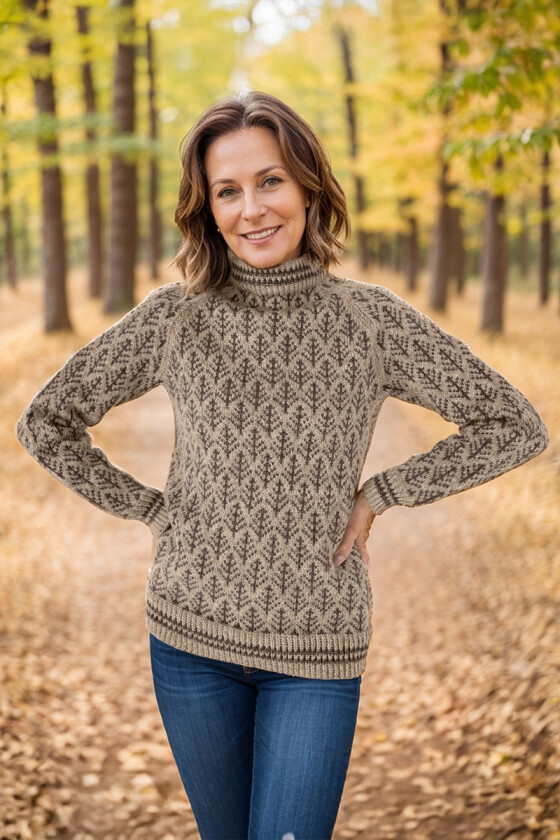 Grantregenseren i melert beige - DLG 23-023-SU34853488