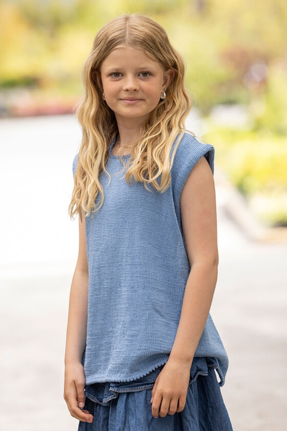 Vevina topp, mellomblå - Viking-2516-3B