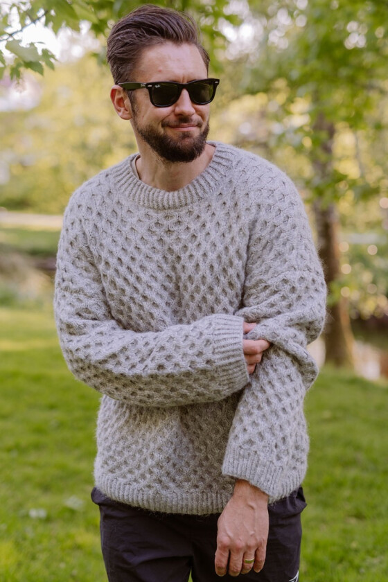 Honeycomb sweater - Strikkia 2024-048