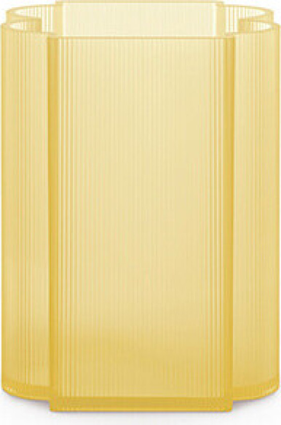 - Okra Vase Low Yellow