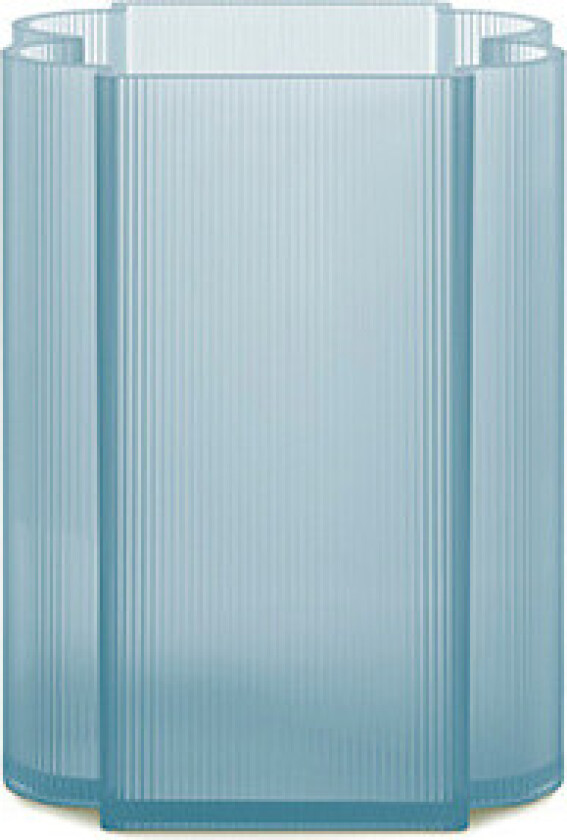 - Okra Vase Low Blue