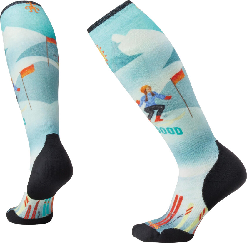 Bilde av Ski Targeted Cushion Snow Bunny Print Otc Socks W Capri M (38-41)