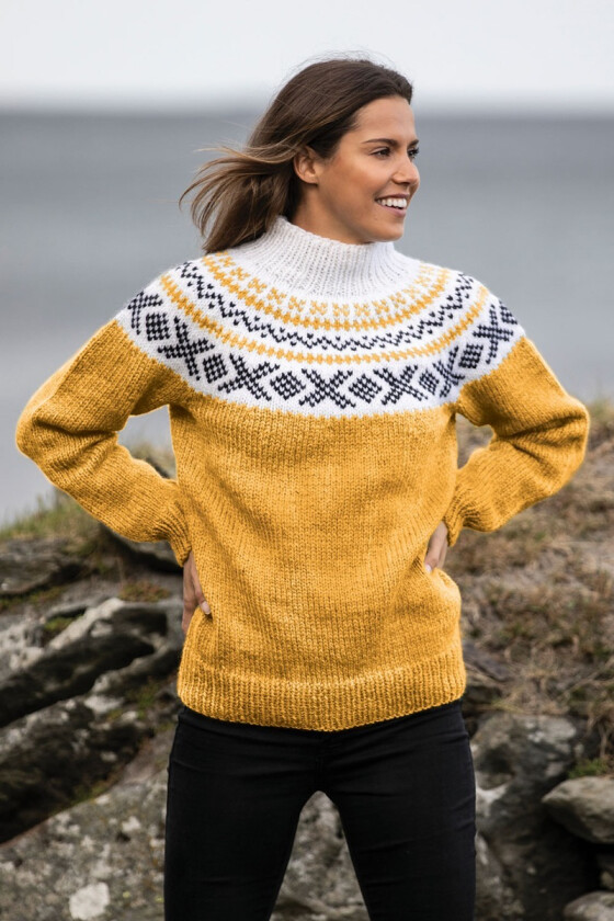 Gul Miranda genser - Viking 2134-06I