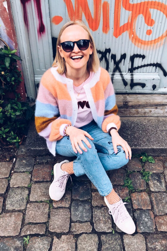 Bilde av Sorbet cardigan Mille Fryd Knitwear (lang utgave)