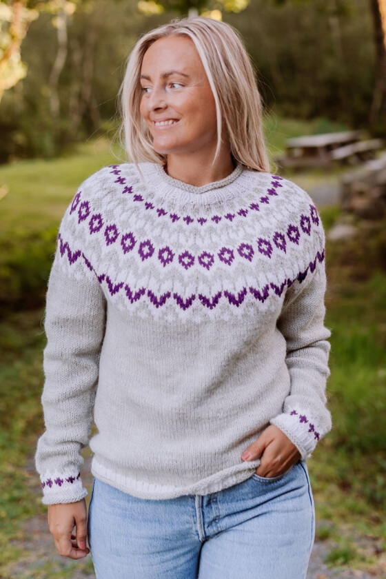 Purple riddarigenser med tre farger - DN0024F