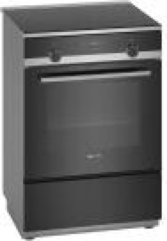 iQ500 HL9S5E040U - Komfyr - frittstående - bredde: 60 cm - dybde: 60 cm - høyde: 90 cm - med selvrens - rustfritt stål