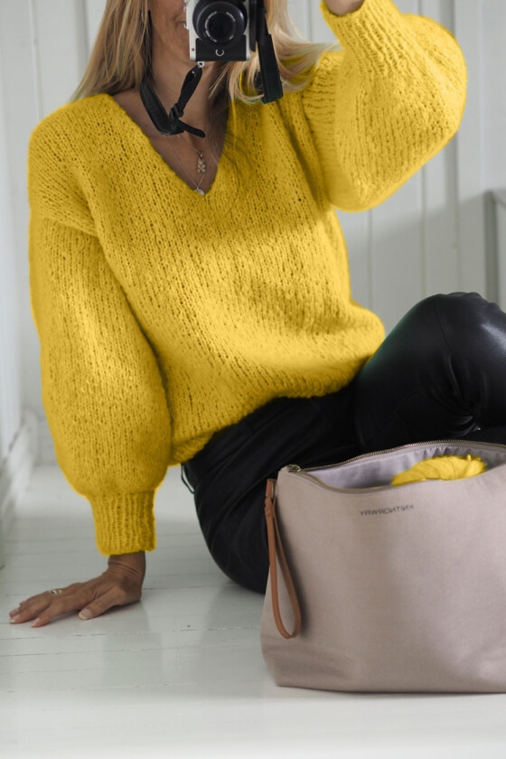 Gul tynn Mira genser - TL0015-VGM540