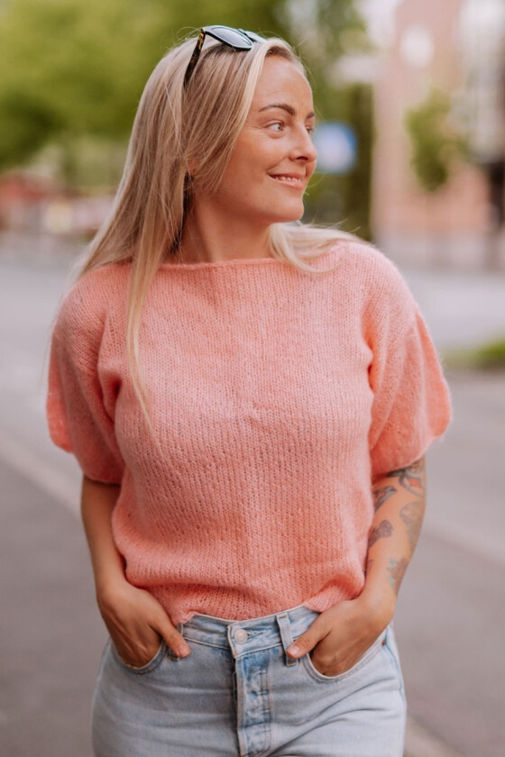 Peggy sweater kortermet sommertopp - DLG 22-008