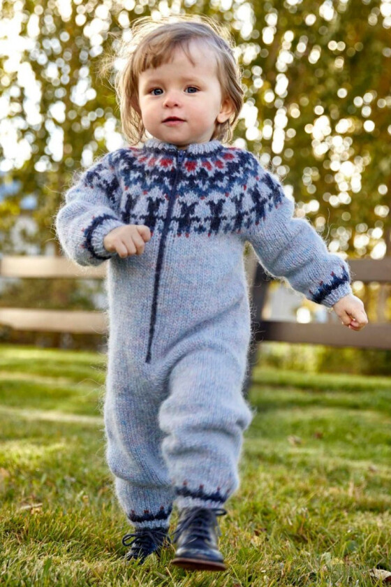 Krílaland strikket heldress til barn / baby - Lopi 38-20