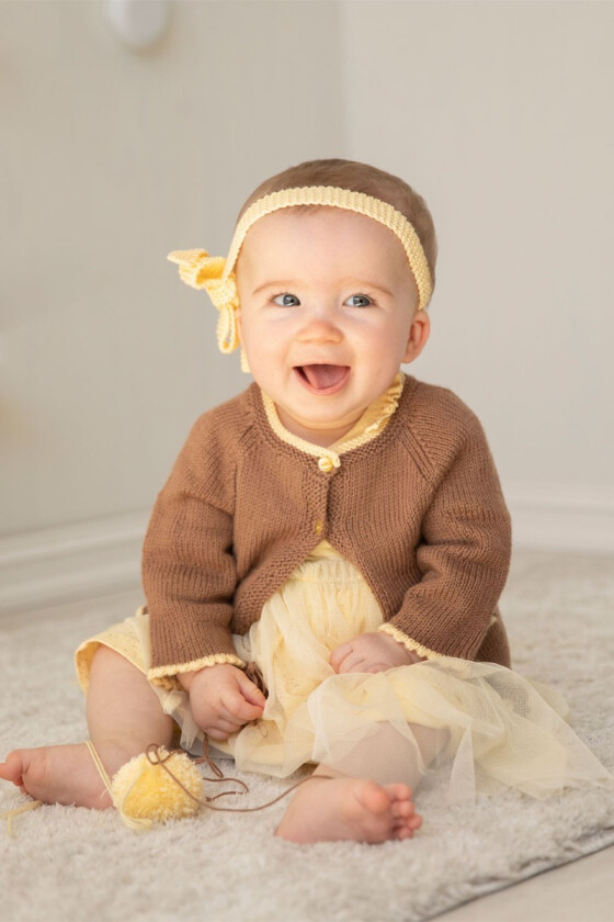 Luna strikket jakke til baby - Viking 2126-13