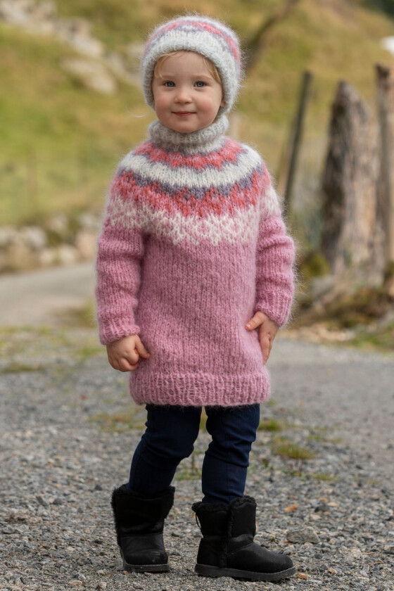 Rosa Novagenser med lue til jente / barn - Viking 2026-7