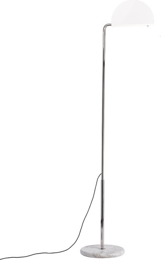 éditions - Mezzaluna Gulvlampe White Marble/White