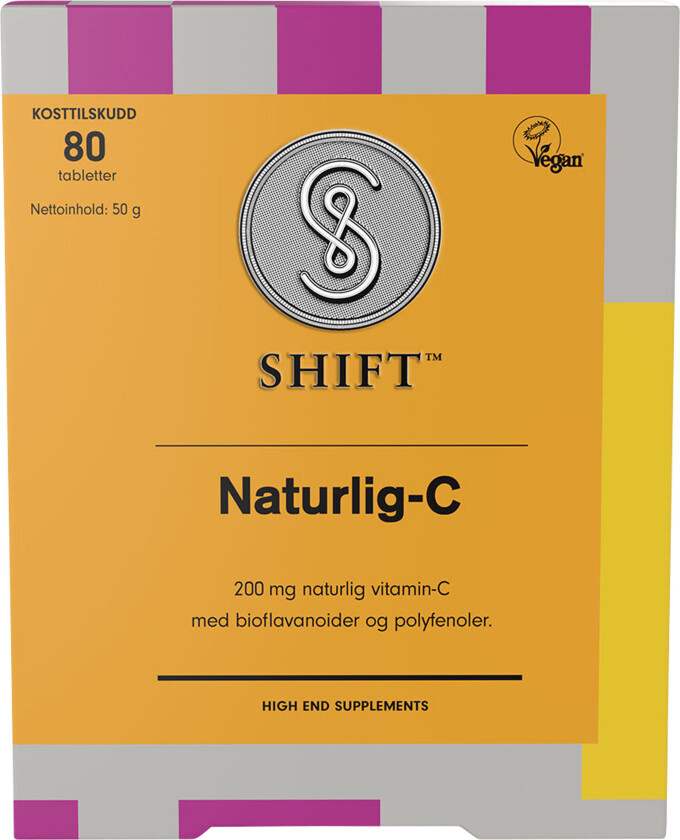SHIFT Naturlig-C Tabletter, 80 stk.