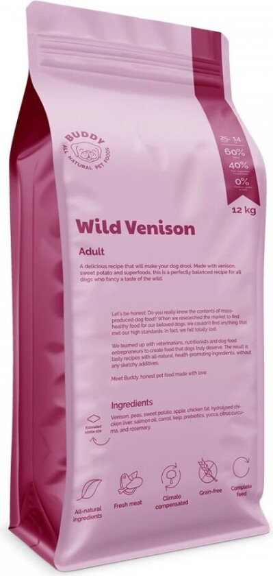 Buddy Petfoods Wild Venison 12 kg (12 kg)