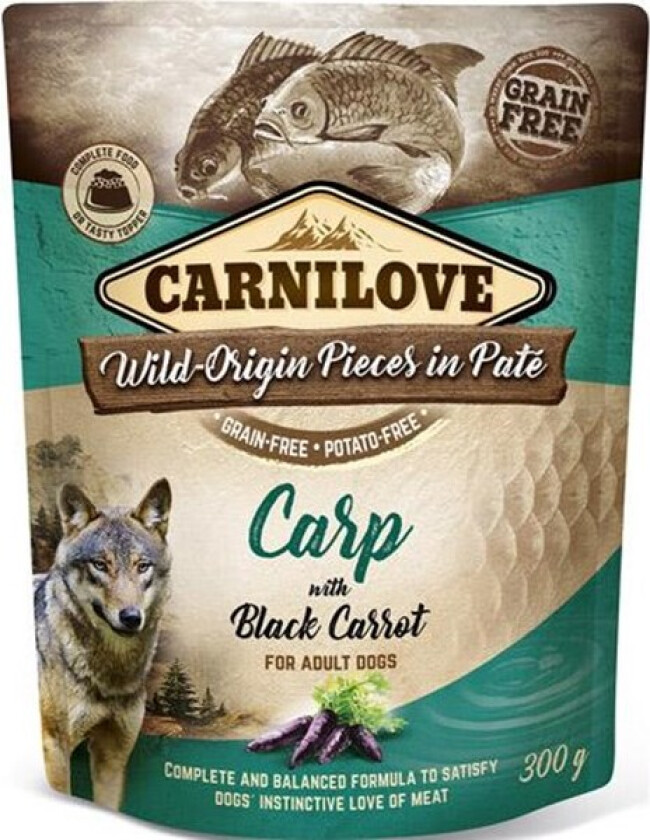 Carnilove Dog Adult Carp with Black Carrot Paté 300 g
